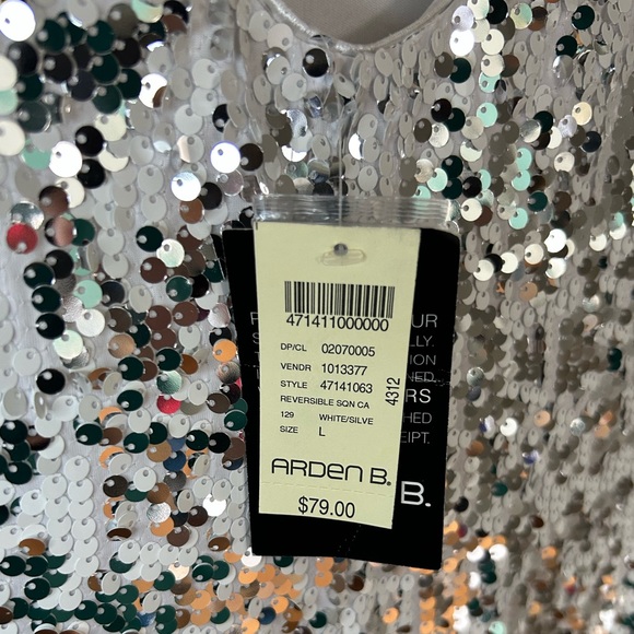 Vintage White and Silver Sequin Dress - Picture 4 of 4